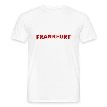 Slogan de Francfort - Hessen - Deutschland - Allemagne - T-shirt homme - blanc - Devant - AI Model Male 178 dark (178cm)