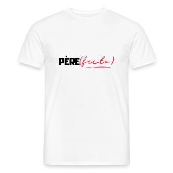 Père(fecto) cadeau papa humour - T-shirt homme - blanc - Devant - AI Model Male 178 dark (178cm)