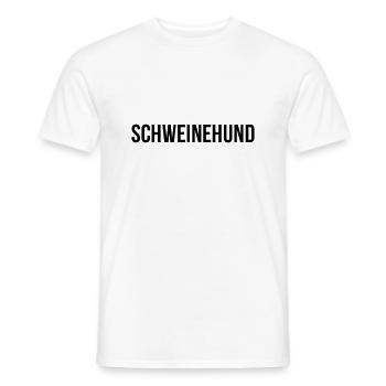 Schweinehund - Farbwechsel möglich - Männer T-Shirt - Weiß - Vorne - AI Model Male 178 dark (178cm)