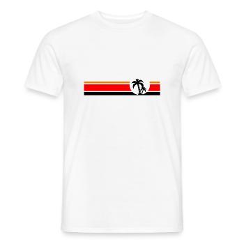 Palme II - Männer T-Shirt - Weiß - Vorne - AI Model Male 178 dark (178cm)