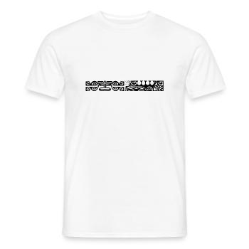 black maori42 logo - Men's T-Shirt - white - Front - AI Model Male 178 dark (178cm)