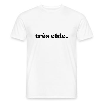 Très chic - T-shirt homme - blanc - Devant - AI Model Male 178 dark (178cm)