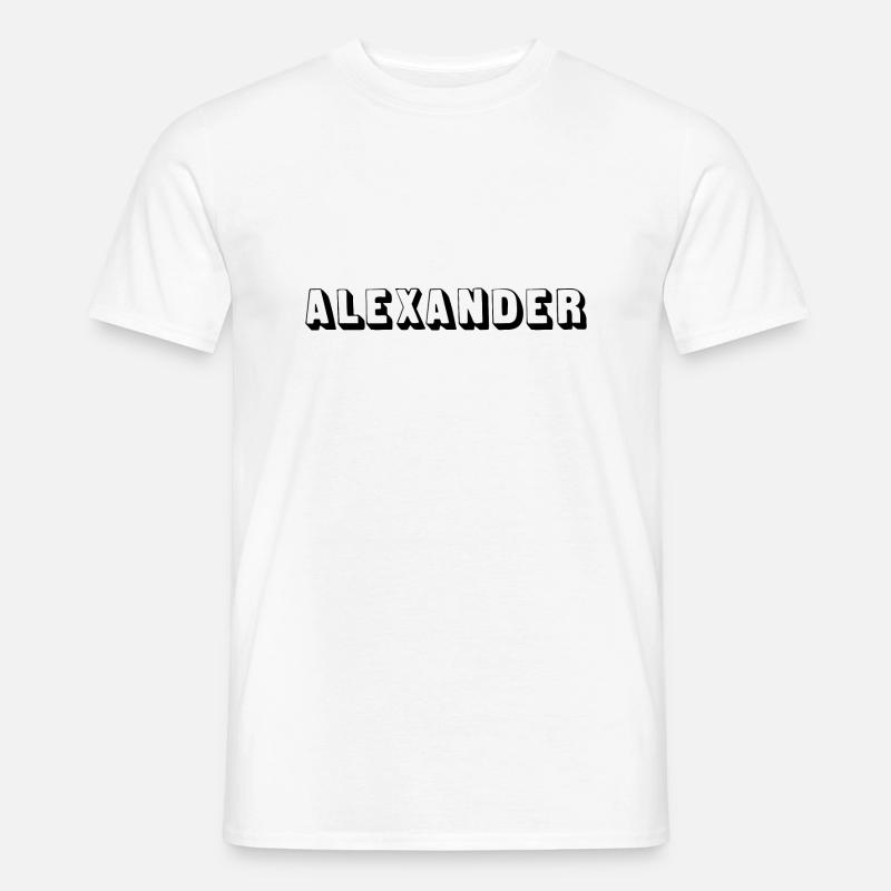 Name - Alexander - Männer T-Shirt - Weiß