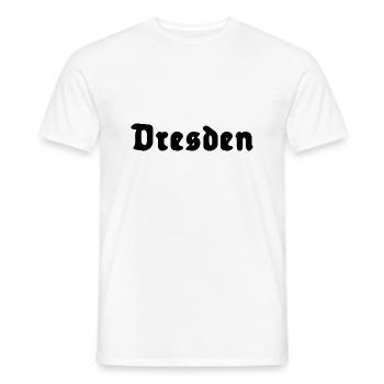 Dresden - Männer T-Shirt - Weiß - Vorne - AI Model Male 178 dark (178cm)