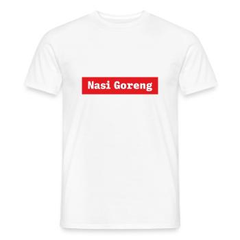 Nasi Goreng édition 2024 - T-shirt homme - blanc - Devant - AI Model Male 178 dark (178cm)