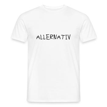 Allernativ alternativ - Männer T-Shirt - Weiß - Vorne - AI Model Male 178 dark (178cm)