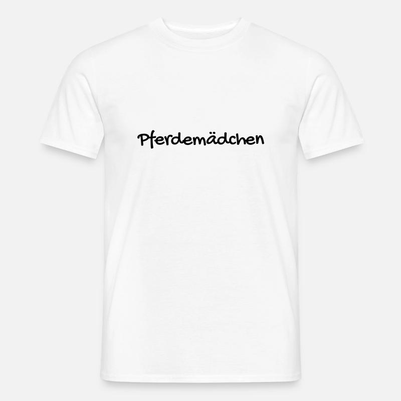 Pferdemädchen pferdemädchen - T-shirt homme - blanc