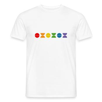 Regenbogen fun - Männer T-Shirt - Weiß - Vorne - AI Model Male 178 dark (178cm)