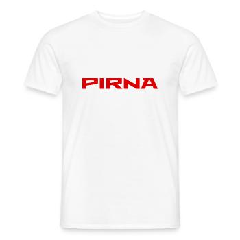 Pirna Slogan - Deutschland - Sachsen - Männer T-Shirt - Weiß - Vorne - AI Model Male 178 dark (178cm)
