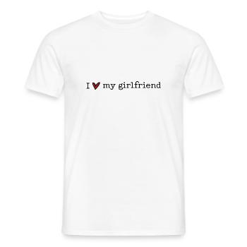 J’aime ma copine - T-shirt homme - blanc - Devant - AI Model Male 178 dark (178cm)