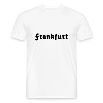 Frankfurt - Männer T-Shirt - Weiß - Vorne - AI Model Male 178 dark (178cm)