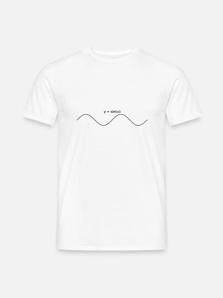 sinus graph design - Männer T-Shirt - Weiß