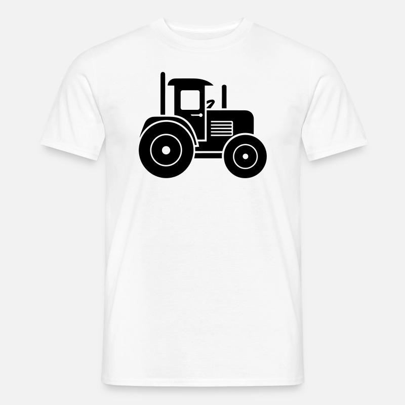 Traktor - Männer T-Shirt - Weiß