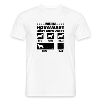 Hovawart Hundekunststücke Bauernhof Hovawart - Männer T-Shirt - Weiß - Vorne - AI Model Male 178 dark (178cm)