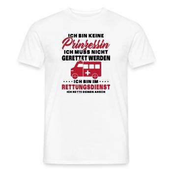 Frauensanitäterin Sanitäterin - Männer T-Shirt - Weiß - Vorne - AI Model Male 178 dark (178cm)
