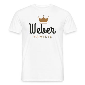 Weber-Familie - Männer T-Shirt - Weiß - Vorne - AI Model Male 178 dark (178cm)