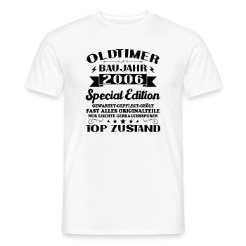 Oldtimer Baujahr 2006 Jahrgang Geburtstag Geschenk - Männer T-Shirt - Weiß - Vorne - AI Model Male 178 dark (178cm)