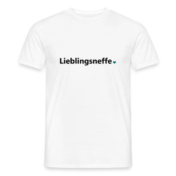 Lieblingsneffe bester Neffe Welt Spruch Geschenk - Männer T-Shirt - Weiß - Vorne - AI Model Male 178 dark (178cm)