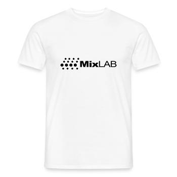 Techno dance house music mixlab gift - Men's T-Shirt - white - Front - AI Model Male 178 dark (178cm)