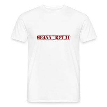 HEAVY METAL - T-shirt homme - blanc - Devant - AI Model Male 178 dark (178cm)