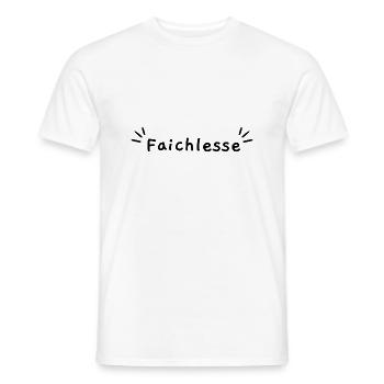 Faichlesse faiblesse arabe algérien - T-shirt homme - blanc - Devant - AI Model Male 178 dark (178cm)