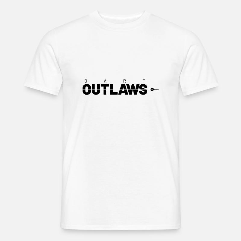 dart outlaws - Männer T-Shirt - Weiß