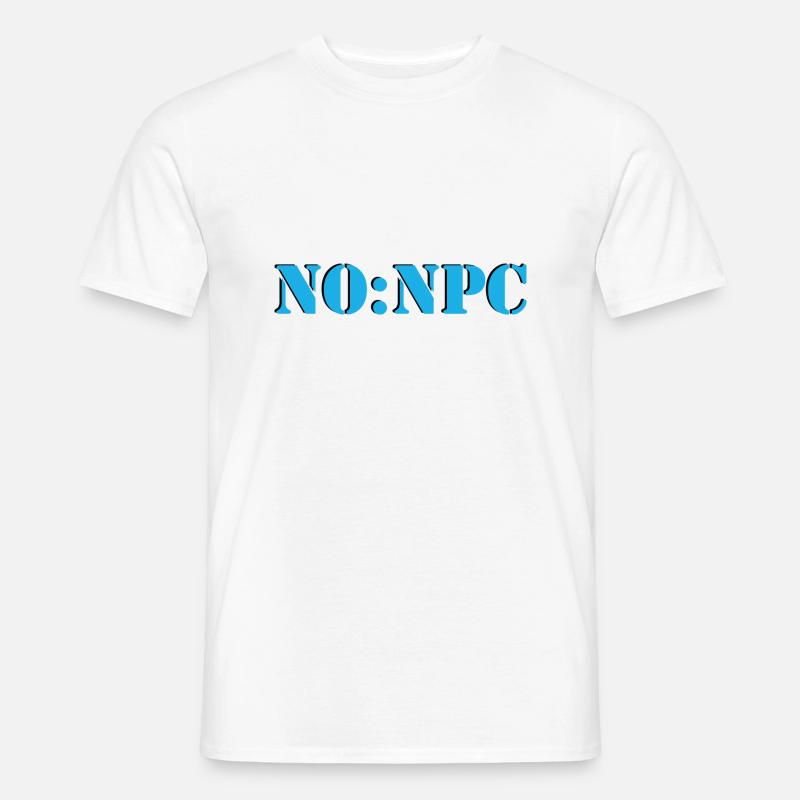 NoNpc - Männer T-Shirt - Weiß