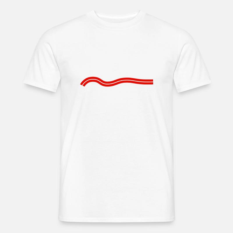 My Wave red - Männer T-Shirt - Weiß