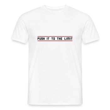 Push it to the limit - Men's T-Shirt - white - Front - AI Model Male 178 dark (178cm)
