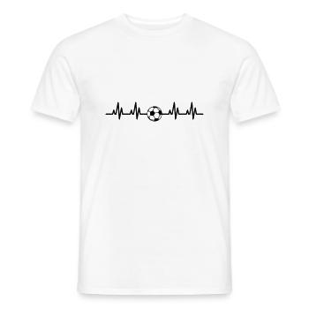 Football ECG - T-shirt homme - blanc - Devant - AI Model Male 178 dark (178cm)