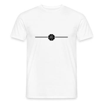 logo de la ligne de basket-ball cool but en net kor - T-shirt homme - blanc - Devant - AI Model Male 178 dark (178cm)