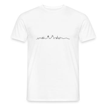 Skyline - Erfurt - Männer T-Shirt - Weiß - Vorne - AI Model Male 178 dark (178cm)