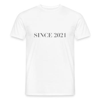 Since 2021 - Männer T-Shirt - Weiß - Vorne - AI Model Male 178 dark (178cm)