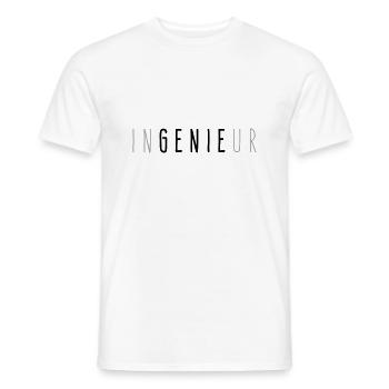 Ingenieur InGENIEur - Männer T-Shirt - Weiß - Vorne - AI Model Male 178 dark (178cm)