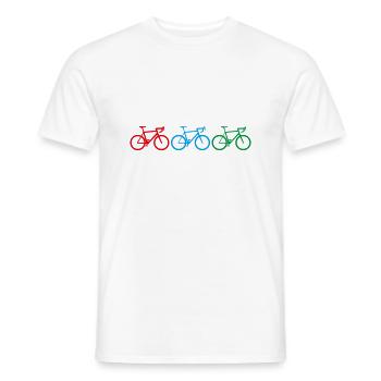 Colorful Roadbikes - Männer T-Shirt - Weiß - Vorne - AI Model Male 178 dark (178cm)