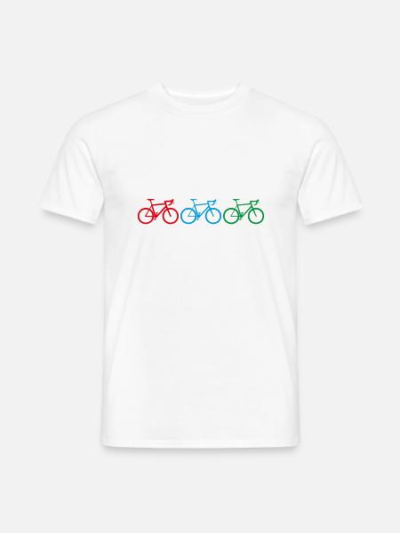 Colorful Roadbikes - Männer T-Shirt - Weiß