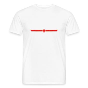 computer pc game technology gamer gaming modern - Men's T-Shirt - white - Front - AI Model Male 178 dark (178cm)