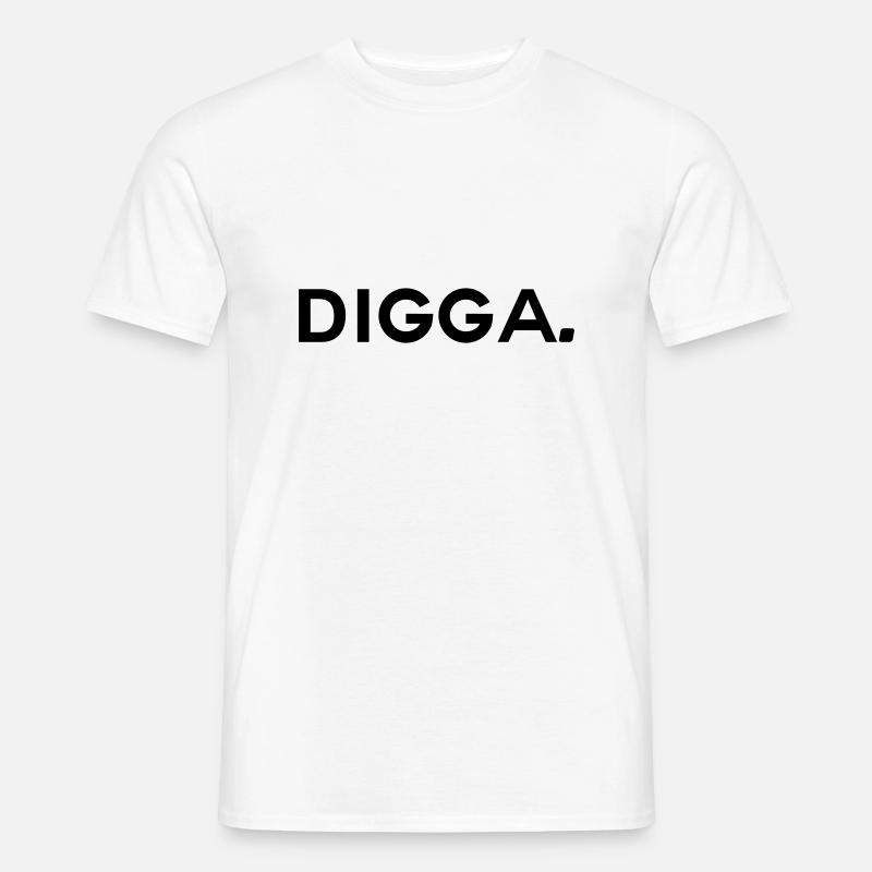 digga - Freund - Männer T-Shirt - Weiß