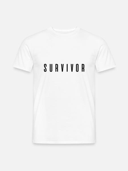 Survivor! Gift idea saying - Men's T-Shirt - white