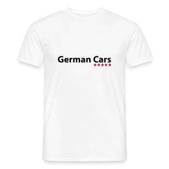 German Cars - Männer T-Shirt - Weiß - Vorne - AI Model Male 178 dark (178cm)