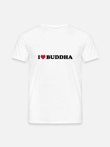 I love Buddha - Men's T-Shirt - white