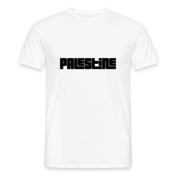 Palestine - Men's T-Shirt - white - Front - AI Model Male 178 dark (178cm)