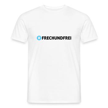 Frech und frei - Männer T-Shirt - Weiß - Vorne - AI Model Male 178 dark (178cm)