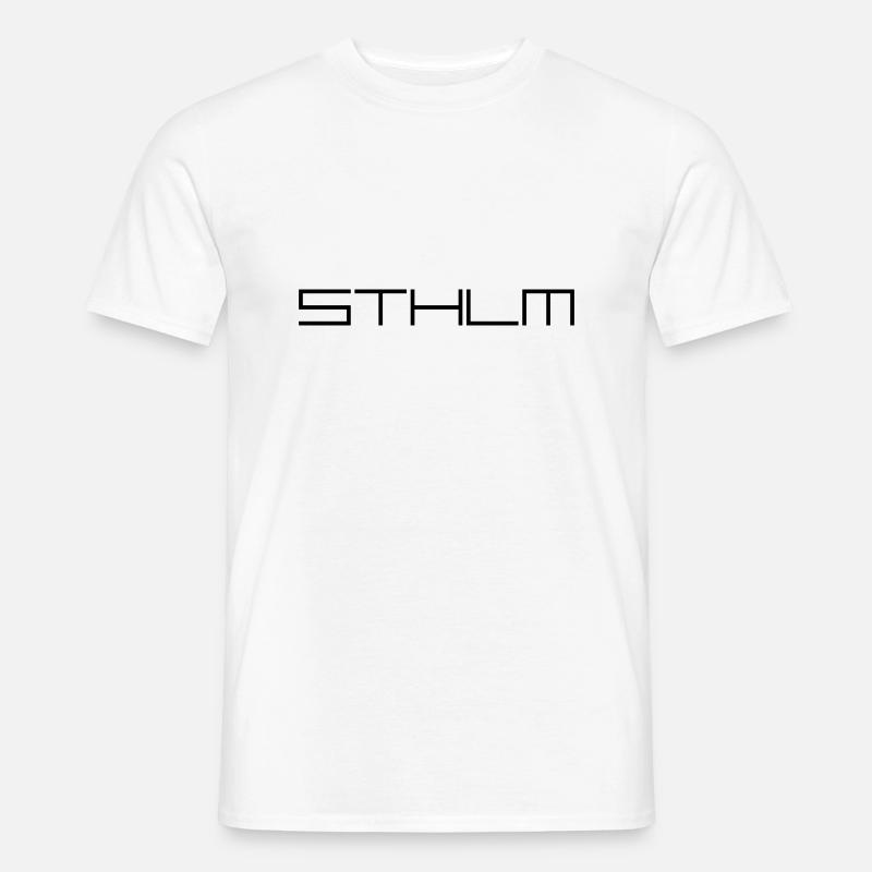 STHLM - Männer T-Shirt - Weiß