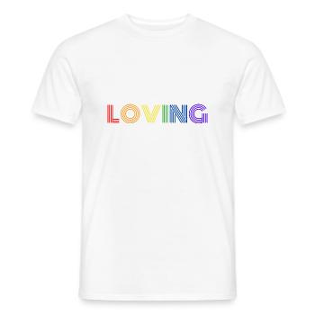 Loving - Männer T-Shirt - Weiß - Vorne - AI Model Male 178 dark (178cm)