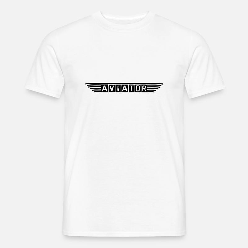 aviator_vec_1 de - Männer T-Shirt - Weiß