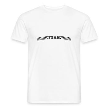 équipe - T-shirt homme - blanc - Devant - AI Model Male 178 dark (178cm)