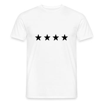 Stars - Men's T-Shirt - white - Front - AI Model Male 178 dark (178cm)