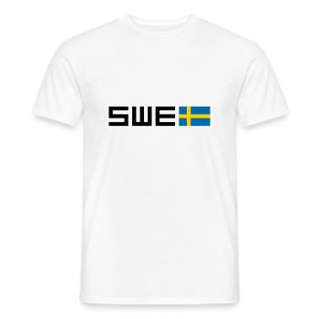 Schweden - Männer T-Shirt - Weiß - Vorne - AI Model Male 178 dark (178cm)