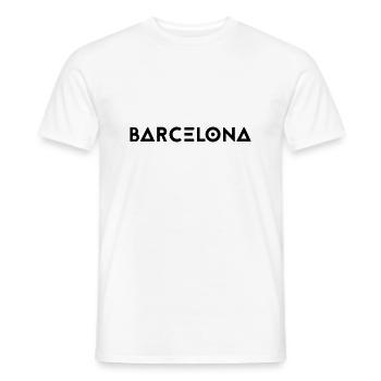 BARCELONE - T-shirt homme - blanc - Devant - AI Model Male 178 dark (178cm)